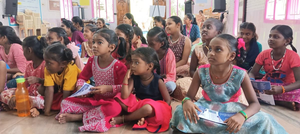 Children attentively learning at VBS 2025