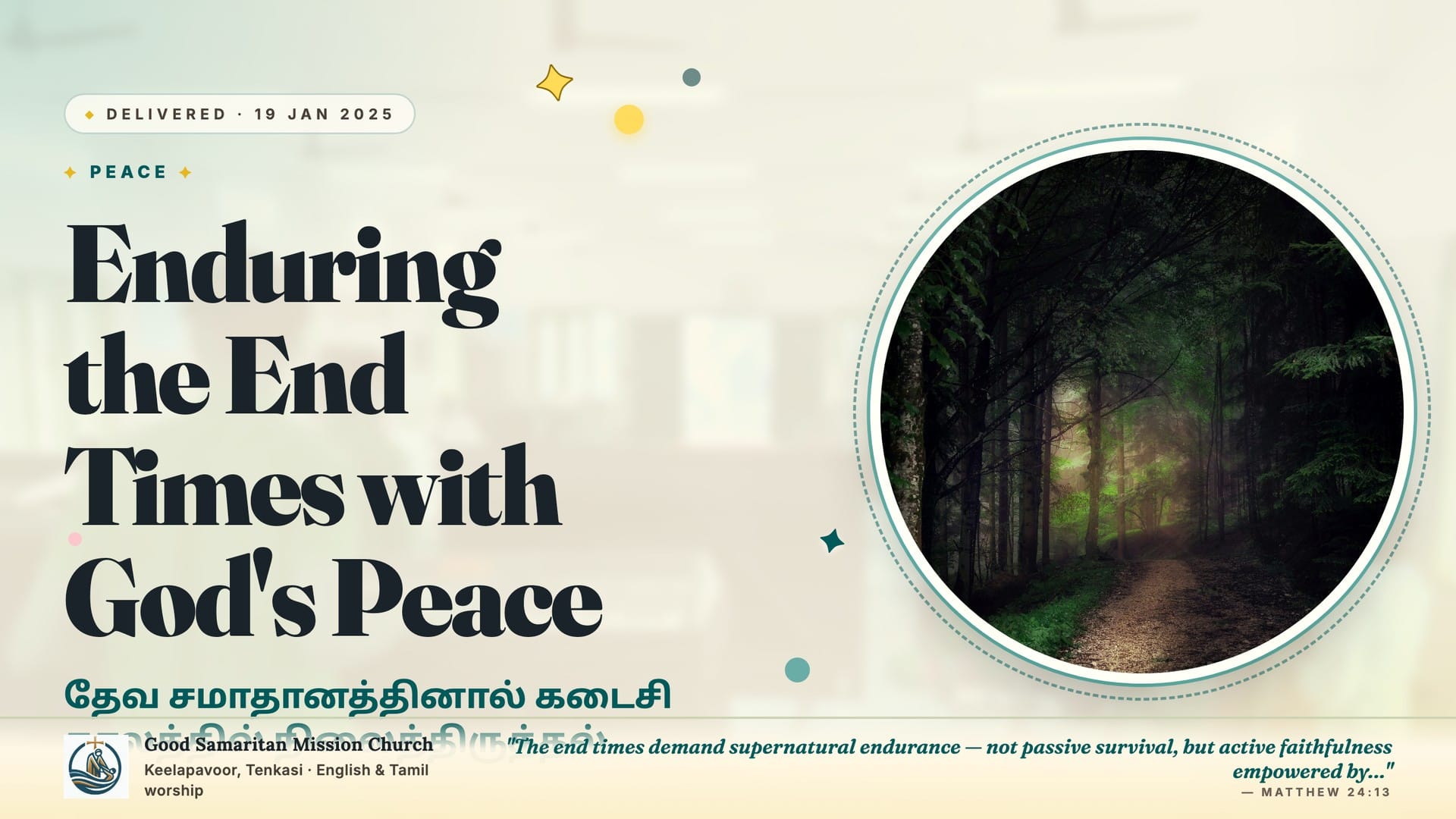 Enduring the End Times with God's Peace