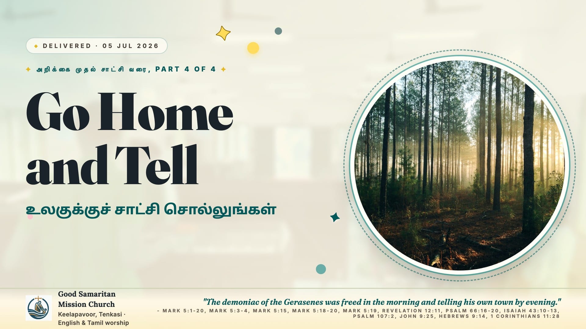 Go Home and Tell