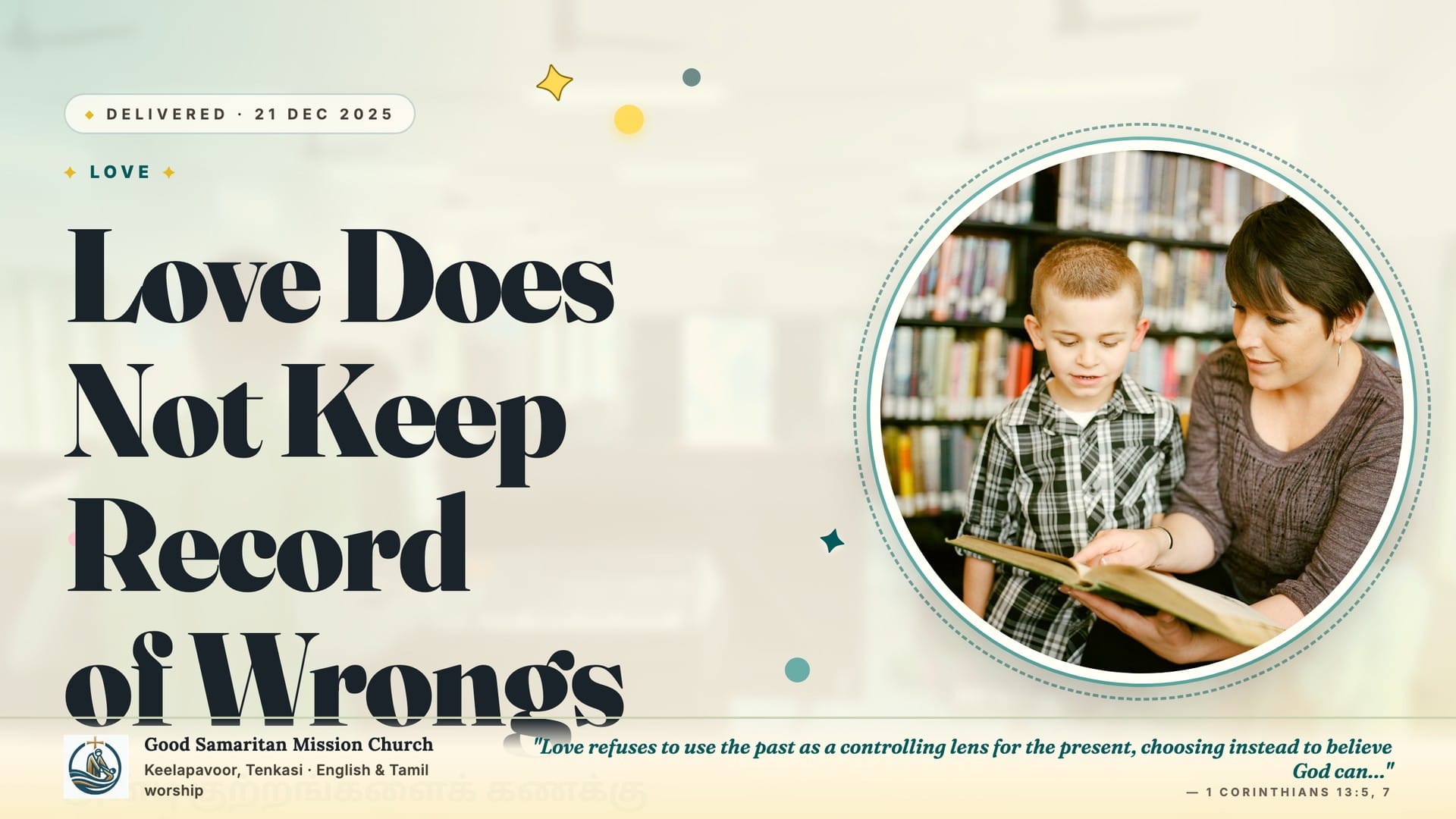 Love Does Not Keep Record of Wrongs