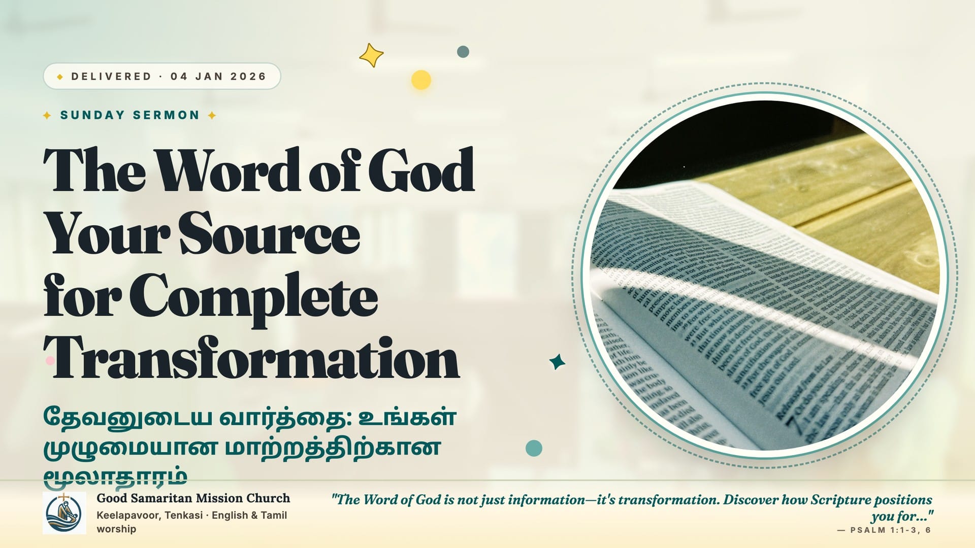 The Word of God: Your Source for Complete Transformation