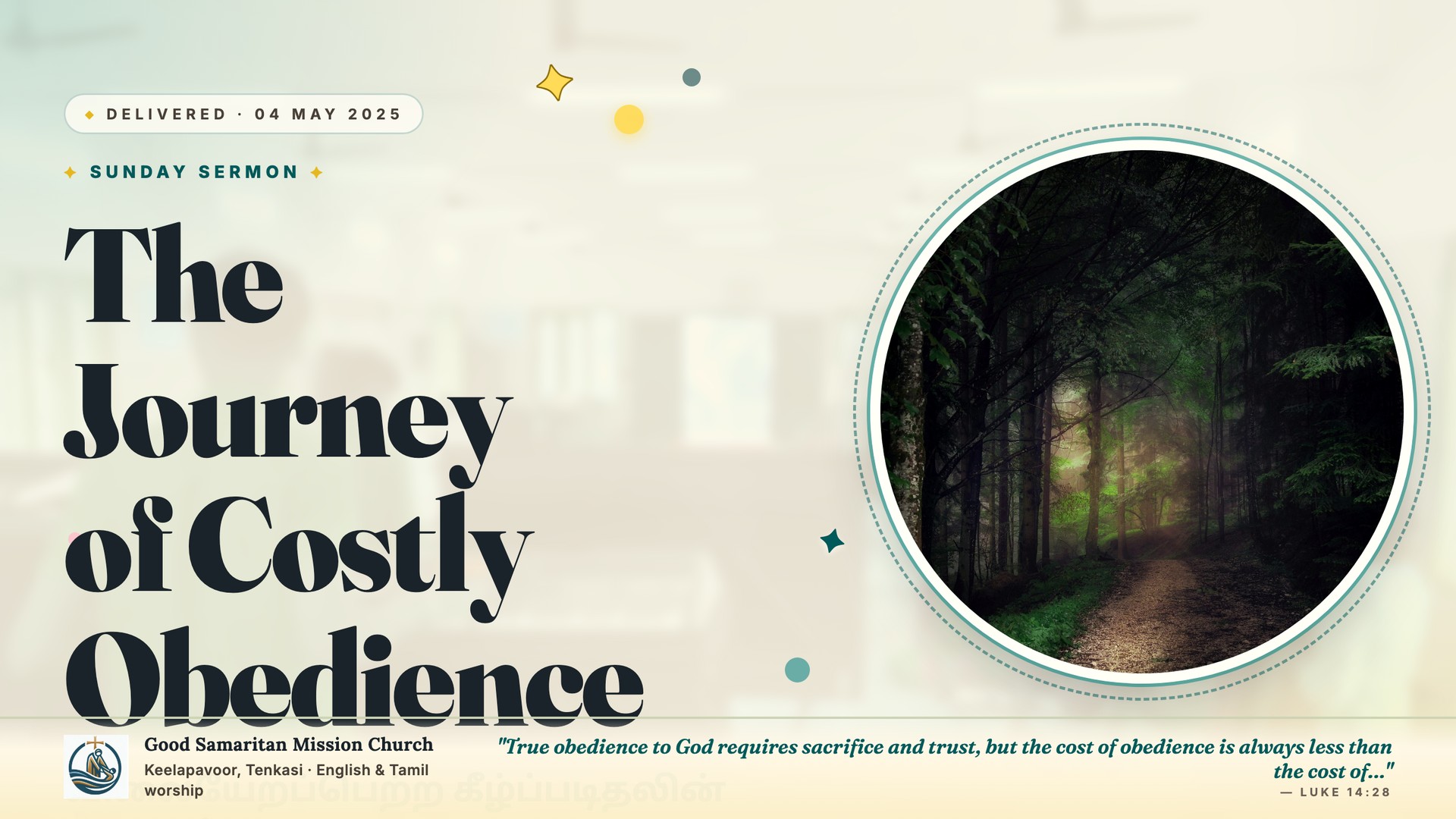 The Journey of Costly Obedience