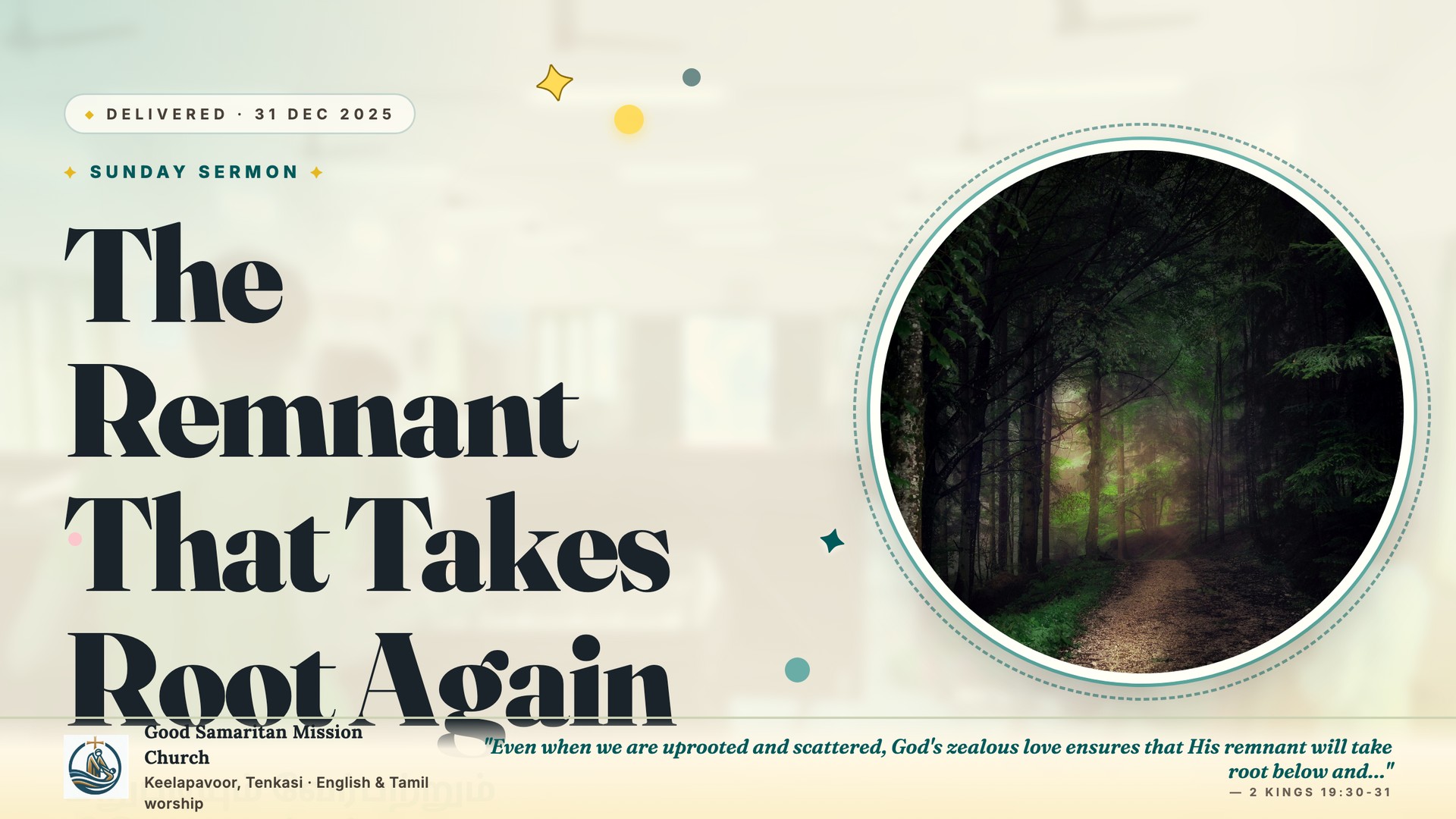 The Remnant That Takes Root Again